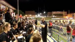 Pineville High School Rebels Marching Band playing We're not gonna take it 9-14-18