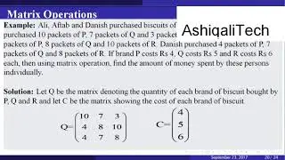 what is matrix|types of matrix row|vector column vector|identity matrix|transpose| lecture 7 in urdu