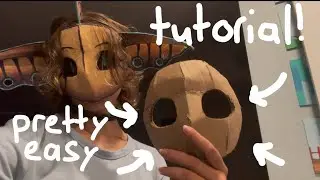 Cardboard therian mask base tutorial 