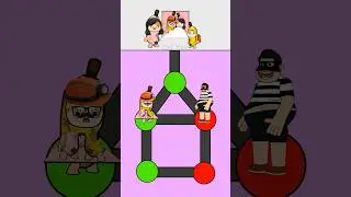 Can You Help Banana Cat Dad Escape Nikocado And Complete His Picture? #shots