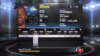 NBA 2K12 - Hornets Association | [Y1] Roster Moves