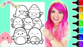 Coloring Squishmallows Sea Life Coloring Page | Ohuhu Art Markers