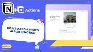 How to add a photo album in Notion