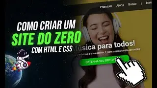 Como criar um SITE DO ZERO utilizando apenas HTML e CSS | Projeto para iniciantes