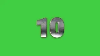Countdown! Green screen video! No copyright!