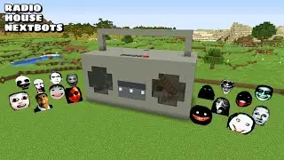SURVIVAL RADIO HOUSE WITH 100 NEXTBOTS in Minecraft - Gameplay - Coffin Meme