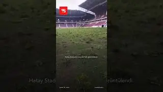 Hatay Stadyumu'nun son hali görüntülendi.