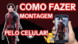 COMO FAZER MONTAGEM DE FOTO PARA FANFIC NO CELULAR - ESPECIAL BTS
