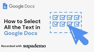 How to Select All Text in Google Docs