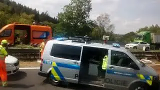 Авария под Прагой 02.08.2018