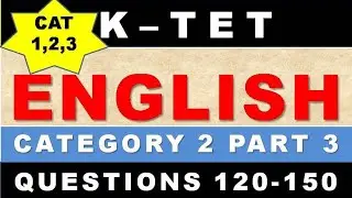 KTET English Category 2 Part 3