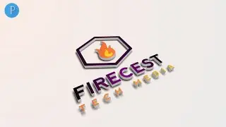 Firecest 3d Logo Design Using Pixellab | How to make logo on Android 2021
