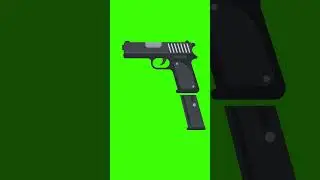 Gun Green Screen #gun #greenscreen #edit #chromakey #viralvideo #animation