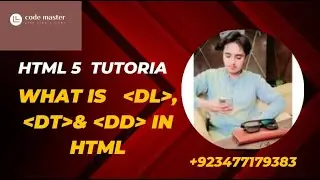 what is dl, dt,dd tags /web development tutrial for beginners/free course/html 5/code master/