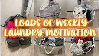 *NEW * LOADS OF WEEKLY LAUNDRY MOTIVATION | TRYING TO GET EVERYTHING DONE AS A BUSY MAMA OF FOUR