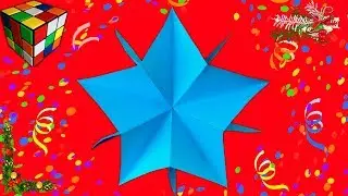 How to make a star from paper. Star origami do it yourself. Crafts for the New Year