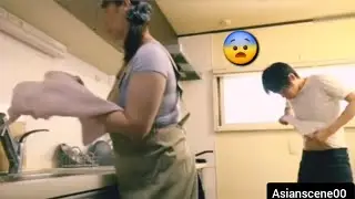 Japan stepson and stepmother in the kitchen movie clips #japan #movie #movies #clips 