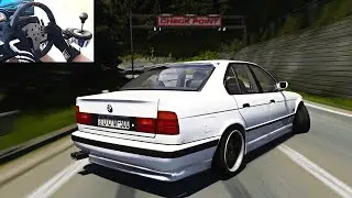 DRIFTING Tuned BMW E34 M5 | Assetto Corsa ( Steering Wheel ) Gameplay
