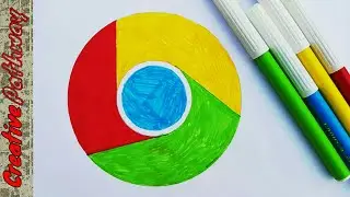 How To Draw Google Chrome Logo For beginners