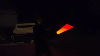 Spinning a lightsaber around.... because reasons