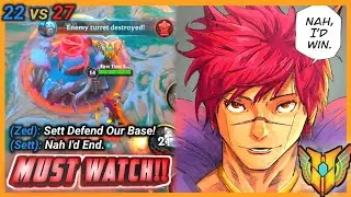 Wild Rift: THIS IS HOW YOU WIN RANKED GAMES AS SETT!! 🔥 (Top 0.01% Sett Main)