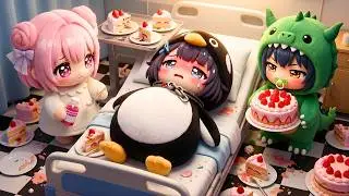Gugu Gaga Penguin Overeats in the Cake Challenge and Ends With a Stomachache