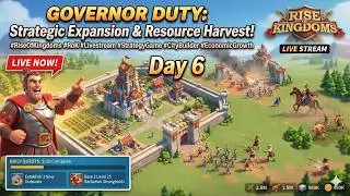 Building the Perfect Kingdom Day 6! Daily Quests, Barbarian Hunting & Chill | Rise of Kingdoms Live