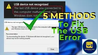 USB Device Not Recognized in Windows 11/10? 5 Working Fixes