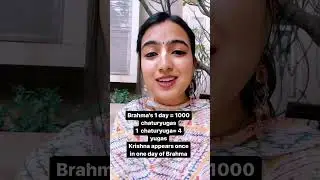 brahma's 1 day = 1000 #traitayug #dwaparyug #kalyug #satyug hote hein