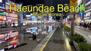 Busan Korea - Haeundae Beach Saturday Night is Amazing