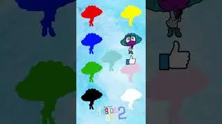 Which ENVY Colour 🎪 ❤️💙💚💛is correct #short #animation #insideout2 #insideout