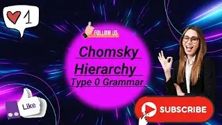 Type 0 Grammar|| Chomsky Hierarchy|| Theory of computation