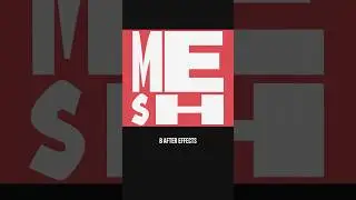 Деформация текста в After Effects с помощью эффекта Mesh Warp 