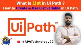 How to create list variable in Ui Path | Ui Path Tutorial's