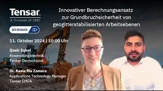 Tensar Deutschland Webinar: Arbeitsebenen