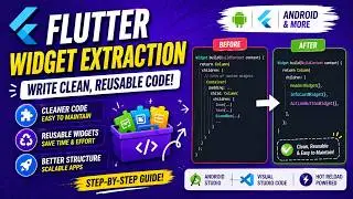 Flutter Android Tutorial: How to Extract a Widget for Clean and Reusable Code || IT WALA