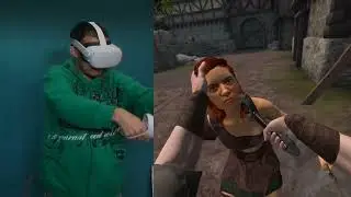 Jogando no Oculus Meta 2 Blade And Sorcery Gameplay
