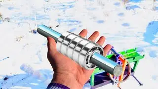 The main shaft of a pipe bender is MADE OF BEARINGS? Seriously?!