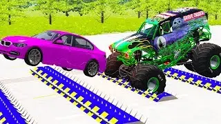 Speed Bumps Spike Strips Police Crashes - Beamng drive
