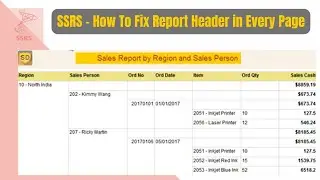 SSRS - How to Fix Report Header in every new Page
