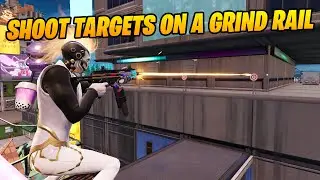 How to EASILY Shoot targets with SMGs or Assault Rifles while on a Grind Rail | Fortnite Guide