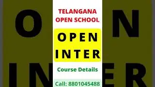 Open Inter Details in Telugu, TS Open Inter Admissions 2023-2024 Telangana, Contact 8801045488