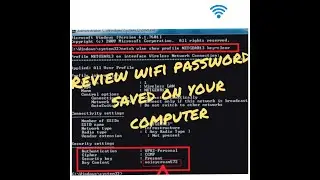 How to recover WIFI passwords already saved on your computer