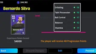 How to Train BERNARDO SILVA in PERFECT WAY eFootball 2024 Mobile | Training Guide & Tutorial