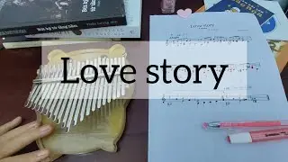 Love story,Andy Williams, 21 key kalimba, tabs by Trí Nguyễn