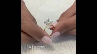Princess Cut Lab Diamond Two-Tone Signature Wrap Ring