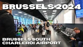 BRUSSELS 4K Walking Tour: Brussels South Charleroi Airport Terminal 1