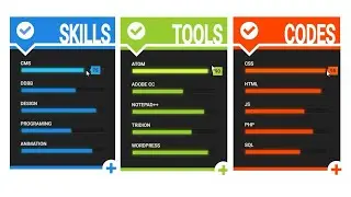 Animated Skill Meter With Pure CSS With Source Code| CodingWithRohani