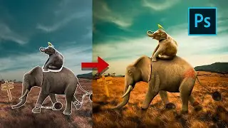 How I made Elephant Escaping Concept Art - [Speed Art]