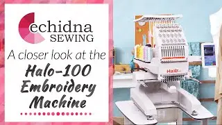 Take a closer look at the Halo-100 12-Needle Embroidery Machine | Echidna Sewing